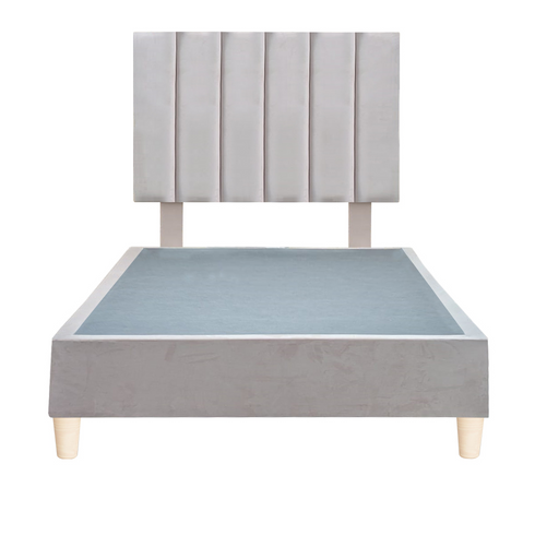 Platform Bedding Signature Velvet Bed with Headboard