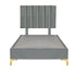 Platform Bedding Signature Velvet Bed with Headboard