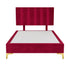 Platform Bedding Signature Velvet Bed with Headboard