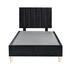 Platform Bedding Signature Velvet Bed with Headboard