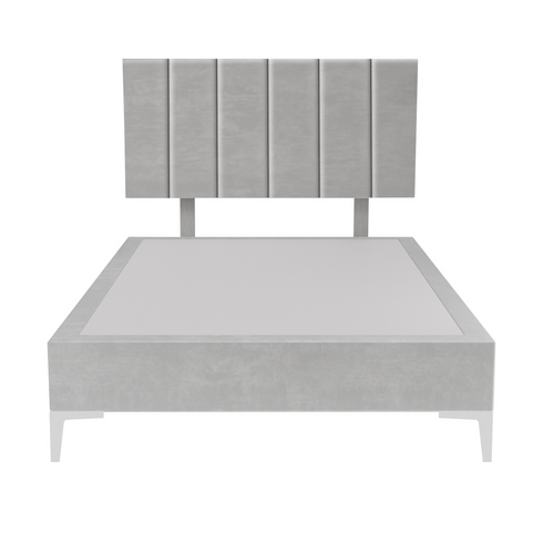Platform Bedding Signature Velvet Bed with Headboard