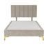 Platform Bedding Signature Velvet Bed with Headboard
