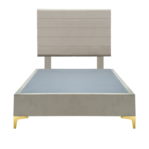 Platform Bedding Miami Velvet Bed with Headboard