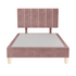 Platform Bedding Signature Velvet Bed with Headboard