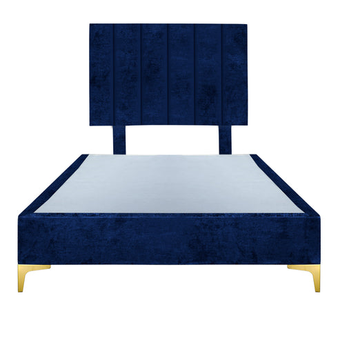 Platform Bedding Signature Velvet Bed with Headboard