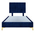 Platform Bedding Signature Velvet Bed with Headboard
