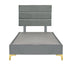 Platform Bedding Concord Velvet Bed with Headboard