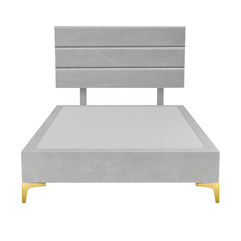 Platform Bedding Concord Velvet Bed with Headboard