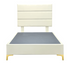 Platform Bedding Concord Leather Bed with Headboard