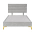 Platform Bedding Concord Velvet Bed with Headboard