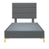 Platform Bedding Concord Leather Bed with Headboard