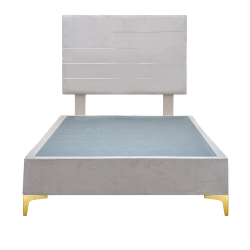 Platform Bedding Miami Velvet Bed with Headboard
