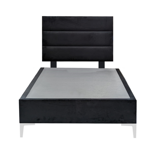 Platform Bedding Concord Velvet Bed with Headboard