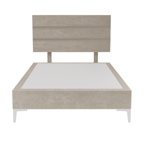 Platform Bedding Concord Velvet Bed with Headboard