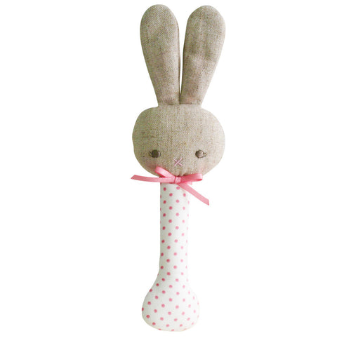 Alimrose Bunny Stick Rattle