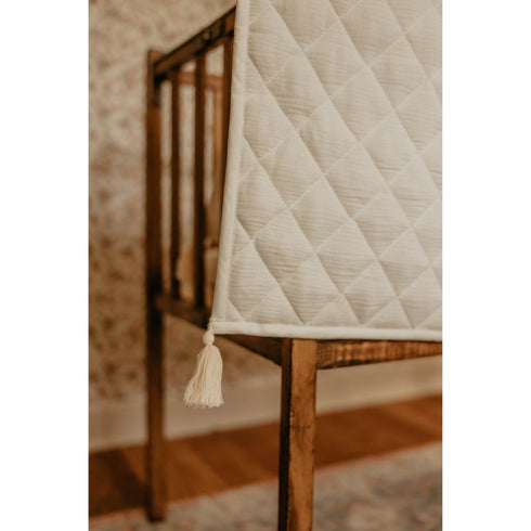Mini Manilla Muslin 3 Piece Portable Crib Set