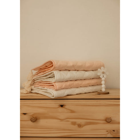 Mini Manilla Muslin 3 Piece Portable Crib Set