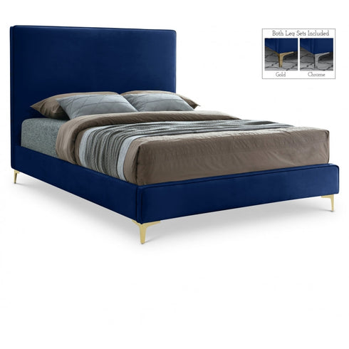 Meridian Furniture Geri Velvet Bed