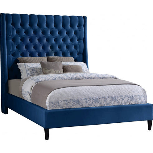 Meridian Furniture Fritz Velvet Bed