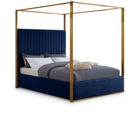 Meridian Furniture Jones Velvet Bed