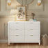 Namesake Brimsley Tambour 6-Drawer Assembled Dresser Warm White