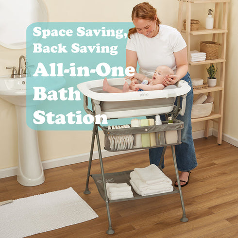 Primo SquishSplash Collapsible Bath and Folding Bath Stand
