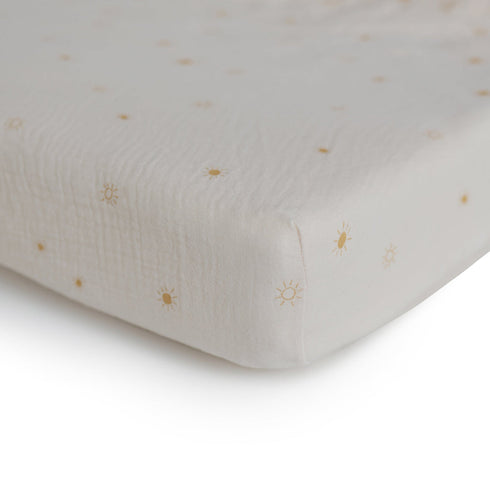 Mushie Extra Soft Muslin Crib Sheet