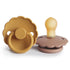FRIGG Daisy Natural Rubber Baby Pacifier | 2-Pack