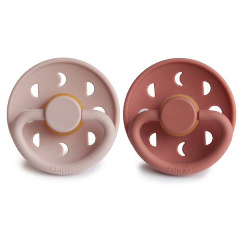 Frigg Moon Natural Rubber Baby Pacifier | 2-Pack