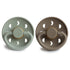 Frigg Moon Natural Rubber Baby Pacifier | 2-Pack