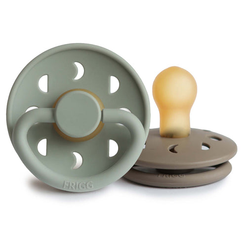 Frigg Moon Natural Rubber Baby Pacifier | 2-Pack