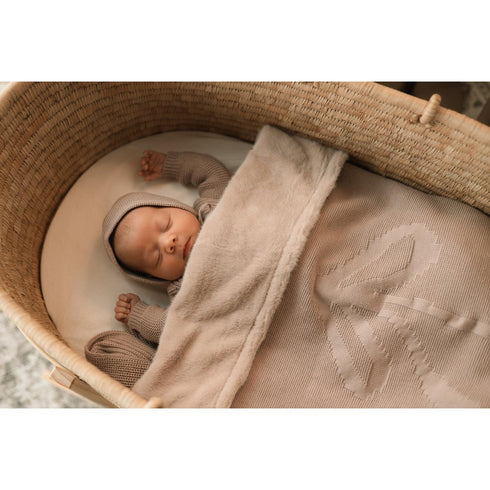 Daisy Luxury Knit Fur Blanket