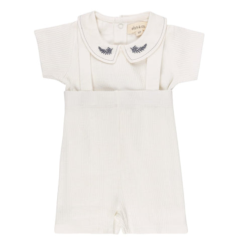 Boys Elys & Co Organic Embroidered Collar Collection
