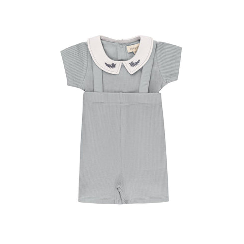Boys Elys & Co Organic Embroidered Collar Collection