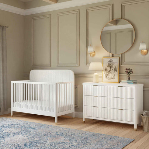 Namesake Brimsley Tambour 6-Drawer Assembled Dresser Warm White