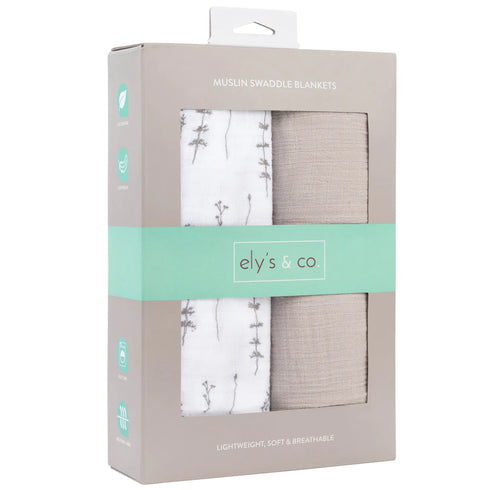 Ely`s & Co Muslin Swaddle 2 Pack
