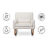 Sleepytime-Rocker in Eco-Performance Fabric with Walnut Legs