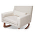 Sleepytime-Rocker in Eco-Performance Fabric with Walnut Legs
