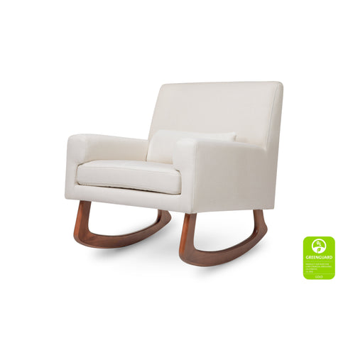 Sleepytime-Rocker in Eco-Performance Fabric with Walnut Legs