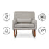 Sleepytime-Rocker in Eco-Performance Fabric with Walnut Legs
