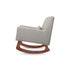 Sleepytime-Rocker in Eco-Performance Fabric with Walnut Legs
