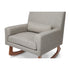 Sleepytime-Rocker in Eco-Performance Fabric with Walnut Legs