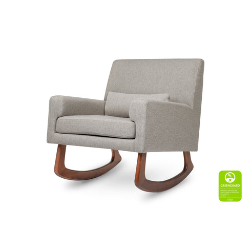 Sleepytime-Rocker in Eco-Performance Fabric with Walnut Legs