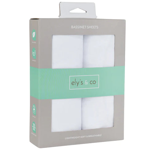 Ely's Co. Jersey Cotton Knit bassinet Sheet Set