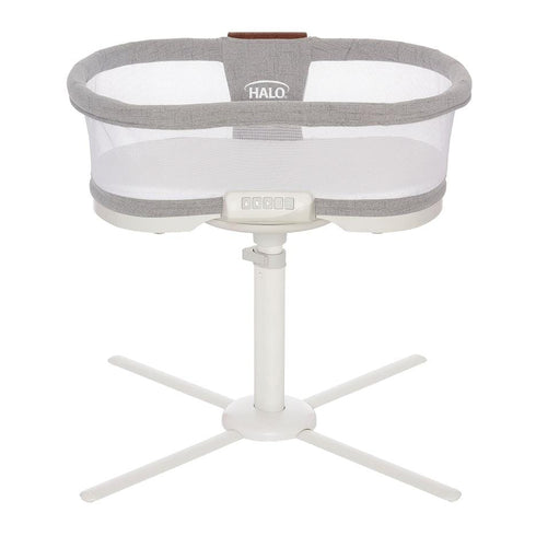 Halo Bedside bassinet Luxe Dove Grey Tweed