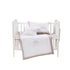 Mini Manilla Baby Hotel Style Crib Set White/Grey