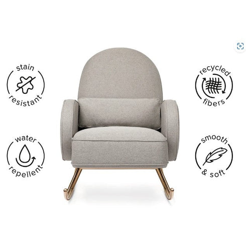 Nursery Works Compass Rocker in Light Grey Weave