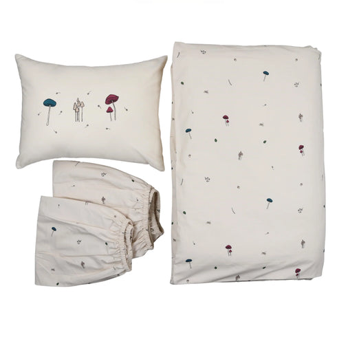 Mini Manilla Mushroom Wilderness Crib Set