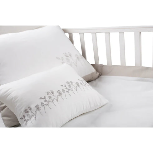Mini Manilla Baby Hotel Style Crib Set White/Grey