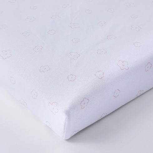 Petit Clair PC Flower Printed Crib Sheet